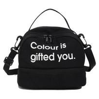 Contrast Color Nylon Crossbody Bag Letter Women's Handbag Simple Shell Shoulder Bag  Sports juoda