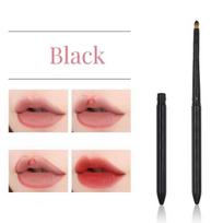 Portable Silver Lips Makeup Brush Pen Metal Handle Cosmetic Lipgloss Lipstick Lip Gloss Brush With Protect Cap Maquiagem 3colors juoda
