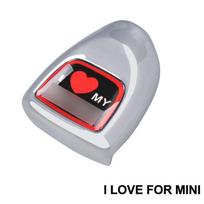 For Mini Cooper F54 F55 F56 F57 F60 One-Button Start Cover Stickers Engine Car-Styling Interior Case Decoration Auto Gray Jack
