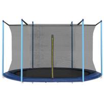 Batuto tinklelis 250 cm vidinis kraštas - 6 atramos - 8 pėdos - apsauginis tinklelis juoda