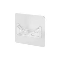 Teleskopinis strypo laikiklis be smūgių: Lipnus užuolaidų strypo laikiklis ir atraminis kabliukas 7*7 curtain rod flat support skaidri