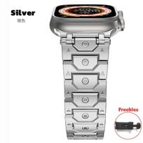 Prabangi nerūdijančio plieno apyrankė Apple Watch Ultra 2 49 mm 42 mm 9 8 7 apyrankė skirta iWatch Series10 42 mm 46 mm 45 mm 41 mm 44 mm 38 mm 38mm 40mm 41mm sidabras