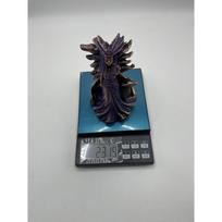 Graikų magijos deivės statulos Hektoro ir šuns dervos amatų ornamentas svetainės stalviršio dekoravimas raganų skalikas 9X9X15CM violetinė