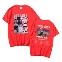 Mr. Worldwide Hip Hop Rapper Pitbull Print T-shirts Summer Men Women Harajuku Cotton Tshirt Short Sleeve Male EU Size Streetwear S