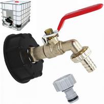 Tank Tap 1000l S60x6 Ibc Tap Connector With 1/2  Hose Connector, Drain Tank Adapter, For En Tap, For Tank Adapter (1 Piece) A (ruipei)