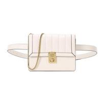 Coach Hutton 16 Multifunctional Chain Leather Mini Bag Women bags White 89240-B4HA Basic Set (Bag+Dust Bag)