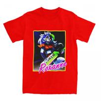 Priting Roxanne Wolf FNAF TShirt Men Cotton Short Sleeve Round Neck Summer Clothes S