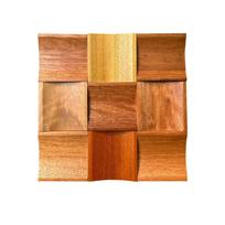 Solid Wood Mosaic 3D Arc Wood Block Wall Hanging Living Room Video Room Decoration Dining Room Café Wall Hanging Wall Decoration