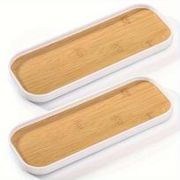 Small Bathroom Vanity Tray for Countertop Makeup Perfume Jewelry Decor Candle Keys, Small Kitchen Tray for Soap Dispenser