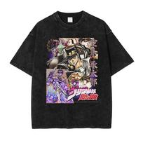 HUANHUSHENG JoJo's Bizarre Adventure Men's Cotton T-Shirt S