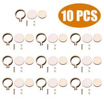 10pcs/set Mini Wooden Sewing Kits Embroidery Pendant Hoop Ring Cross Stitch Tools Frame 25mm