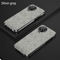 Prabangus gradiento blizgus padengtas dėklas, skirtas Infinix Note 12 Pro 20 30 Smart 8 7 Hot 30 30i Play Tecno Spark GO silikoninis galinis dangtelis Infinix Smart 6 pilka