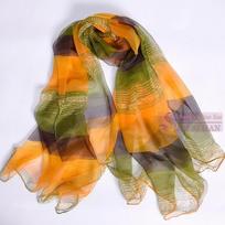 Peak Green Silk Scarf Spring Ladies Fashion Turtle Crack Design Long Silk Scarves Foulard Summer New Beach Shawl Scarf