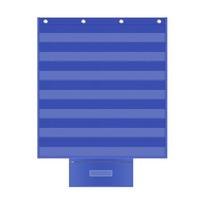 Hanging Pocket Chart With Multiple Transparent Document Holders Learning Educational Toy Special Education Teaching Tool mėlyna