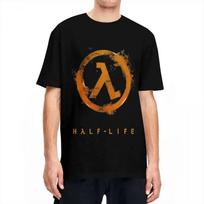 Classic Games T-Shirts Half Life Art Work Men Women 100% Cotton Novelty T-Shirt O Neck Tee Shirt Short Sleeve Tops Gift Idea S juoda