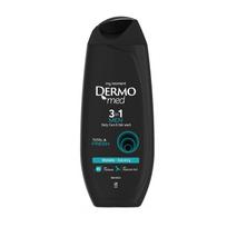 DERMOMED TOTAL & FRESH 3 in 1 vyrų kūno, veido ir plaukų prausiklis, 450 ml