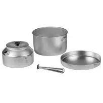 Trangia Camping Set 628 - 27 Series Small Cookset with Spirit Burner, 2 Pots 1.0L, Hardanodized Aluminum