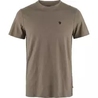 Fjällräven Vyriški marškinėliai iš kanapių ir medvilnės mišinio Suede Brown dydis M