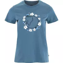 Fjällräven Women's T-Shirt Fjällblomster Fox Dawn Blue