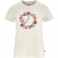 Fjällräven Women's T-Shirt Fjällblomster Fox Chalk White