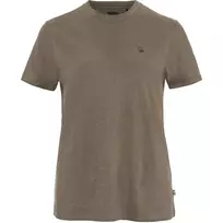 Fjällräven Women's Hemp Blend T-Shirt Suede Brown