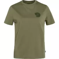 Fjällräven Women's T-Shirt Boxy Logo Tee Deep Forest Green