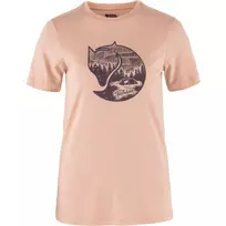 Fjällräven Abisko Wool Fox SS T-Shirt Women's Chalk Rose-Port