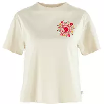 Fjällräven Women's T-Shirt Fjällblomster Logo Chalk White