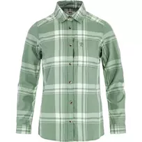 Fjällräven Övik Lite Flannel Shirt Women's Misty Green-Eggshell