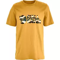Fjällräven Vyrų įvairiaspalvis logotipas marškinėliai Ochre M