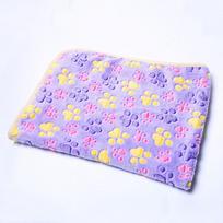Dog Kennel Pad Pet Blanket Warm In Autumn And Winter Thickened Wool Coral purple,20*20cm/7.9*7.9in