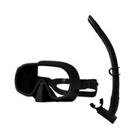 OLOEY 2025 Adult Diving Mask and Snorkel Set juoda