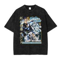 HUANHUSHENG JoJo's Bizarre Adventure Men's Cotton T-Shirt 3XL