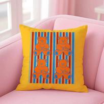 Funda De Almohada Colorida Y Bonita Con Peluca W, Funda De Almohada Antipolvo Con Cremallera Invisible, Funda De Cojín De Sof Peach skin 18*18(CM)-1Pcs