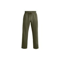 Under Armour Rival Fleece Casual Pants Men's Green Thickened And Fleece Lined Straight Fit Pants 1379868-390 LG
