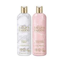 Baylis   Harding White Tea   Pink Blossom Body Wash 2 Piece Gift Set  Body Wash 500ml X 2 none