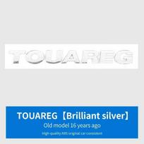 Automobilio logotipo raidės lipdukas Galinės durelės bagažinės lipdukas Galinis emblemos lipdukas T-OUAREG 2016-2021 Priedai Stilius TOUAREG-2016-Silver