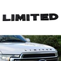 1 vnt. chromuotas LIMITED automobilio priekinio variklio dangčio šoninis ženklelis emblema lipdukai raidės F150 F250 F350 priedams juoda