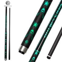 OKHEALING Anglies Pluošto Biliardo Lazda Mažo Atatrankos Biliardo Lazda 12.5mm Antgalis, Radialinis Jungimas 147cm/58inch Ilgis 19oz Svoris, Žaidimo Lazda žalia