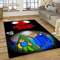 3D Game R-Rainbow Friends Cartoon Rug Carpet for Living Room Bedroom Home Decor,Floor Mat Non-slip for Sofa  Doormat Gift Kids 40x60cm( 15x23in )