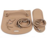 Handmade Leather Bag Backpack DIY Making Set Shoulder Bags Bottom Strap Flap Cover Handles for Women Crochet Handbag Accessories ruda