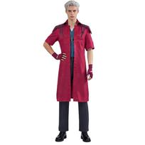 Devil May Cry Animated Version Of Dante Cos Suit Burgundy Long Trench Coat Full Set Devil May Cry Dante Halloween Adult s