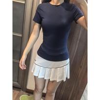 Yoga short-sleeved women's summer slim and thin quick-drying running T-shirt breathable zipper sportswear Pilates training clothes S