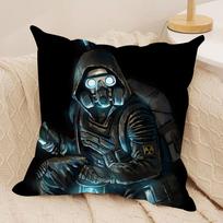 S-Stalker 2 Cool Game Cushion Cover Silky Short Plush Invisible Zipper Dustproof Sofa Pillow Case For Home Decor Peach skin 18*18(CM)-1Pcs
