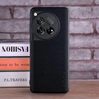 Dėklas, skirtas Oneplus 12 11 10 9 8 Pro 10T 8T 11R 9R 9RT 5G coque Prabangios tekstilės Odinis telefono dangtelis, skirtas oneplus 12R dėklui, talpa for Oneplus 12 juoda