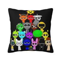 Sprunki All My Toys Pillow Cover Cushion Cover Square Design Pillow Case Morden Pillowcases For Sofa Bedroom Home Decor 12x12Inch