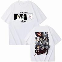 Anime Demon Slayer Iguro Obanai TShirt Women Men Harajuku O Neck Short Sleeve T Shirt for Fans M