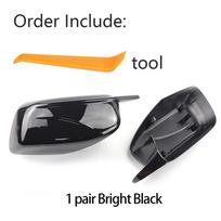 1 Pair for BMW 5 Series E60 E61 E63 E64 2004-2008 M Look Rearview Mirror Caps Side Case Trim 520i 525i 528i 528xi 530i