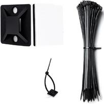 160pcs Zip Tie Mounts Self-Adhesive Backing Cable Organizer Management Clips Wall Anchors for Secure Wire Holding Light fixation