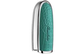 Guerlain Rouge G Įdedamas lūpų dažų dėklas-papuošalas - Krokodilo raštas Emerald green crocodile beige